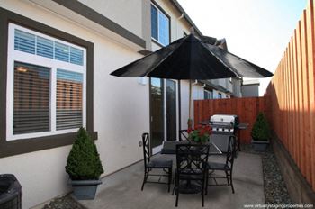 Private backyards